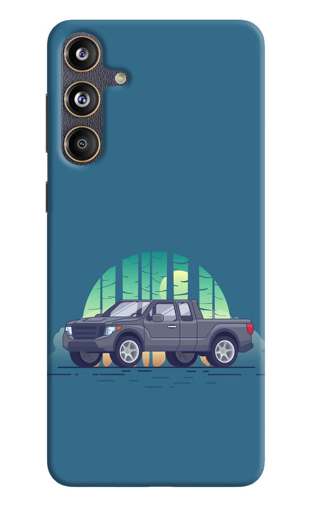 Retro Garage Vibe Samsung F55 5G Hard Case Back Cover by Casekaro