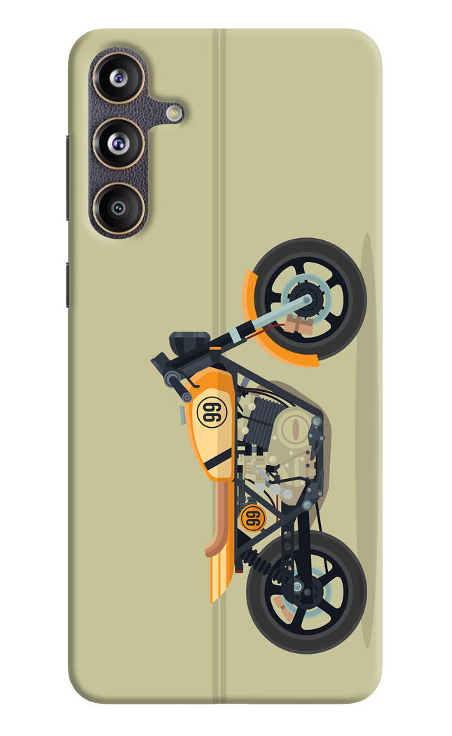 Vertical Speedster Samsung F55 5G Hard Case Back Cover by Casekaro