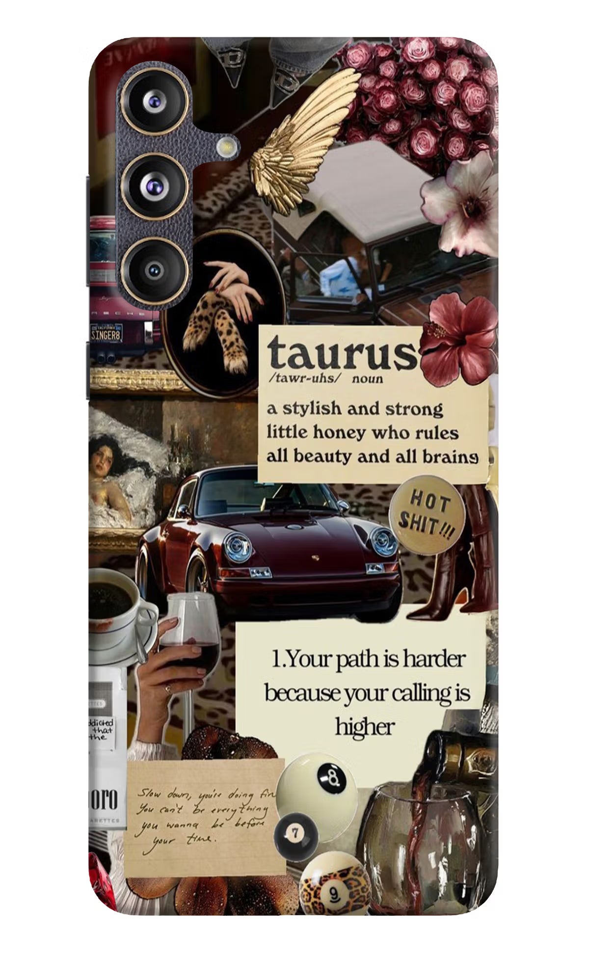 Taurus Zodiac Samsung F55 5G Hard Case Back Cover by Casekaro