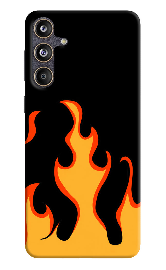 Fired Up – Black Samsung F55 5G Hard Case Back Cover by Casekaro