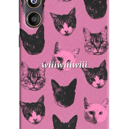 Pink Cats Samsung F55 5G Hard Case Back Cover by Casekaro