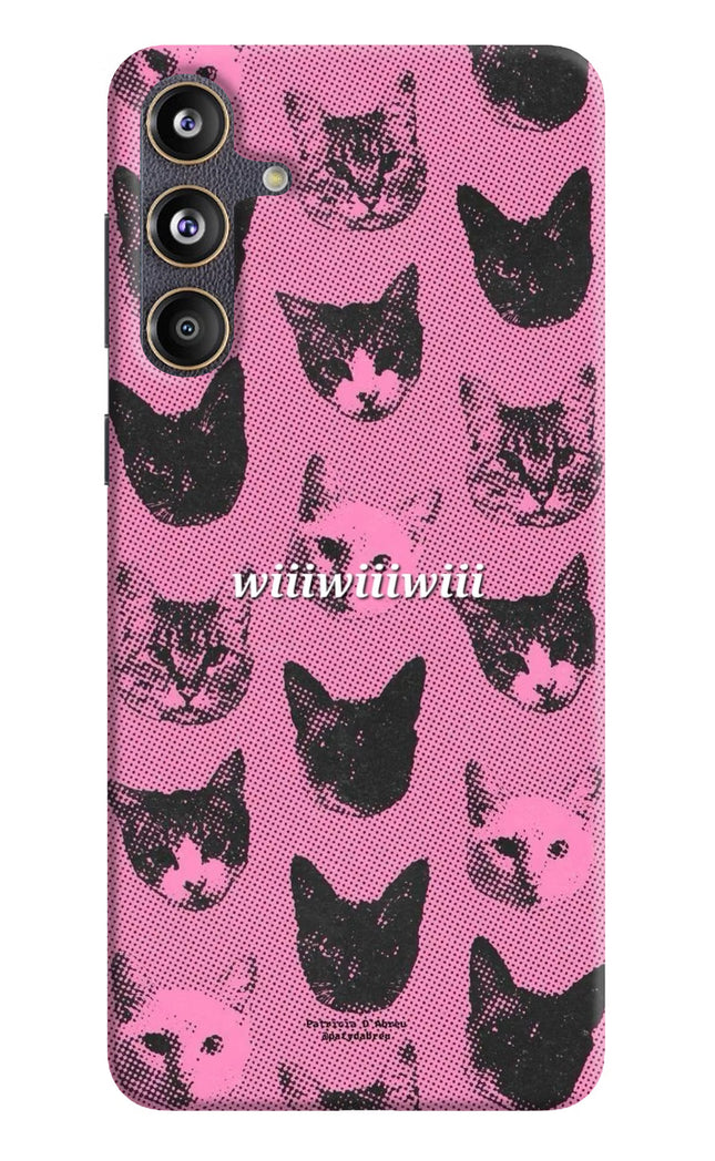 Pink Cats Samsung F55 5G Hard Case Back Cover by Casekaro