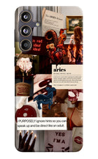 Zodiac Aries Samsung F55 5G Hard Case Back Cover by Casekaro