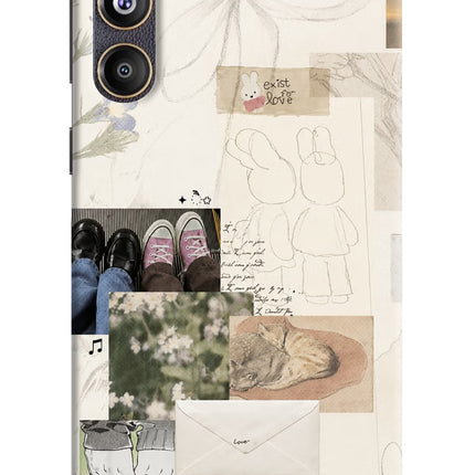 Soft Aesthetic Samsung F55 5G Hard Case Back Cover by Casekaro