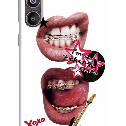 Rockstar Samsung F55 5G Hard Case Back Cover by Casekaro