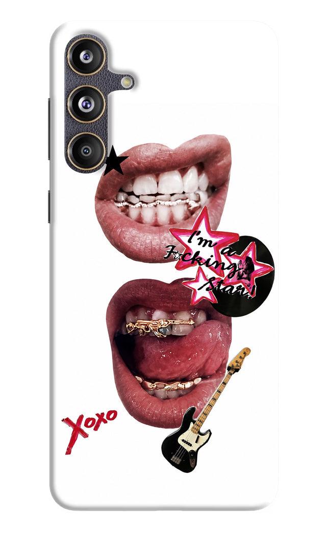 Rockstar Samsung F55 5G Hard Case Back Cover by Casekaro