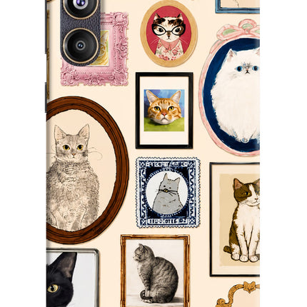 Mirror Cats Samsung F55 5G Hard Case Back Cover by Casekaro