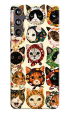 Cool Cat Samsung F55 5G Hard Case Back Cover by Casekaro