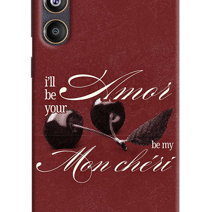 Velvet Cherry Samsung F55 5G Hard Case Back Cover by Casekaro