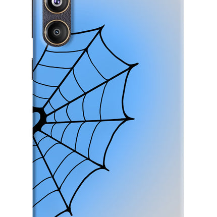 Blue Web Samsung F55 5G Hard Case Back Cover by Casekaro