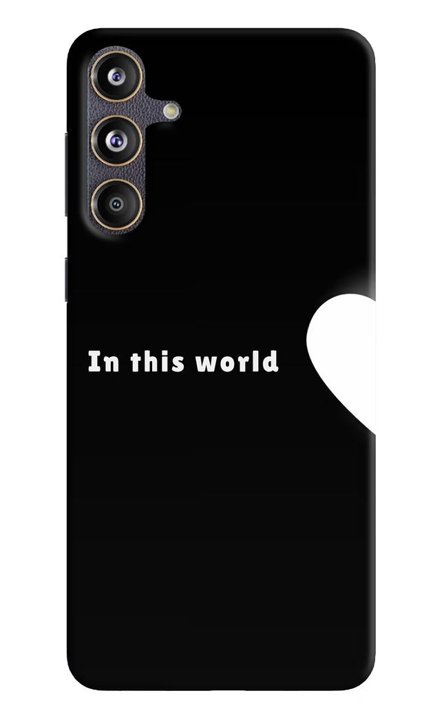 This World Samsung F55 5G Hard Case Back Cover by Casekaro