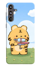 Tiger Treat Samsung F55 5G Hard Case Back Cover by Casekaro