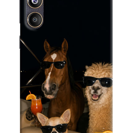Party Squad Samsung F55 5G Hard Case Back Cover by Casekaro