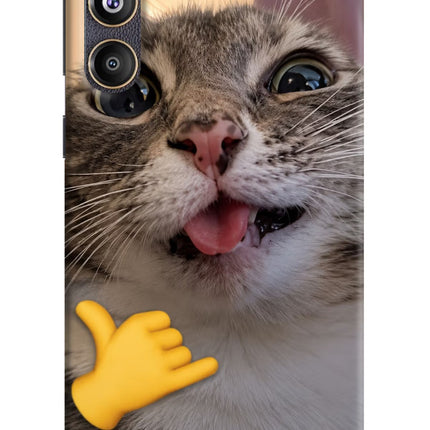 Silly Cat Call Samsung F55 5G Hard Case Back Cover by Casekaro