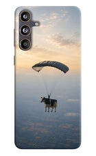 Skydiving Cow Samsung F55 5G Hard Case Back Cover by Casekaro
