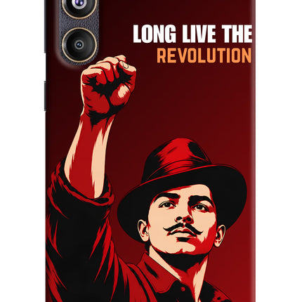 Bhagat Singh Revolution Samsung F55 5G Hard Case Back Cover by Casekaro