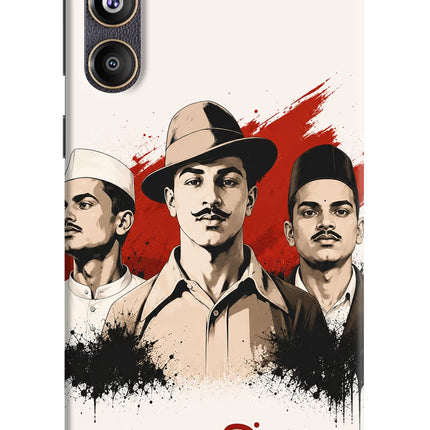 Bhagat Singh Trio Samsung F55 5G Hard Case Back Cover by Casekaro