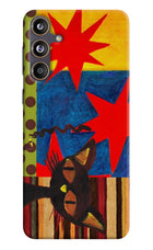 Pop Cat Samsung F55 5G Hard Case Back Cover by Casekaro