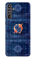 Koi Blue Samsung F55 5G Hard Case Back Cover by Casekaro