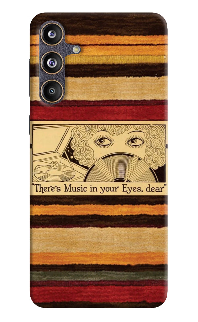 Vinyl Stripes Samsung F55 5G Hard Case Back Cover by Casekaro