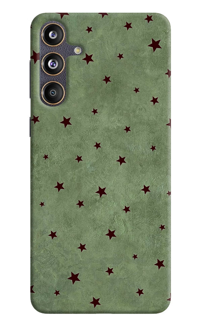 Green Stars Samsung F55 5G Hard Case Back Cover by Casekaro