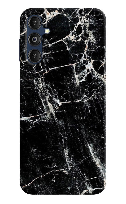 Black Marble Texture Samsung M14 5G Hard Case Back Cover by Casekaro