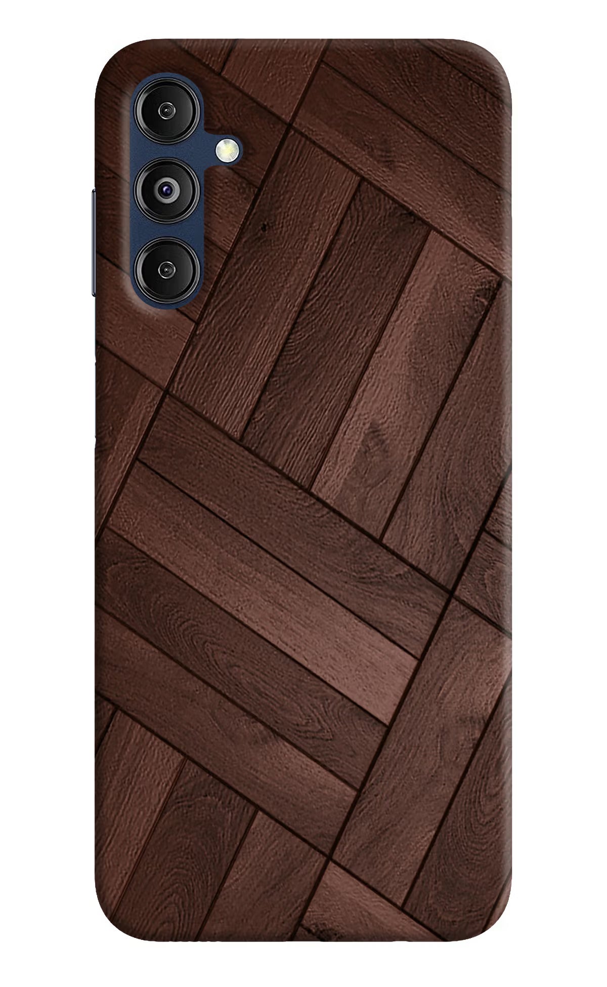 Wooden Texture Design Samsung M14 5G Hard Case Back Cover by Casekaro