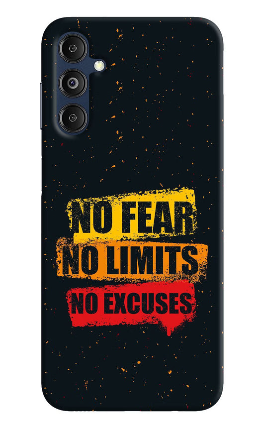 No Fear No Limits No Excuse Samsung M14 5G Hard Case Back Cover by Casekaro