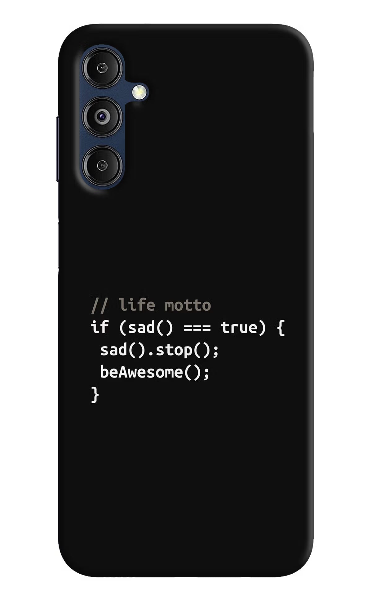 Life Motto Code Samsung M14 5G Hard Case Back Cover by Casekaro