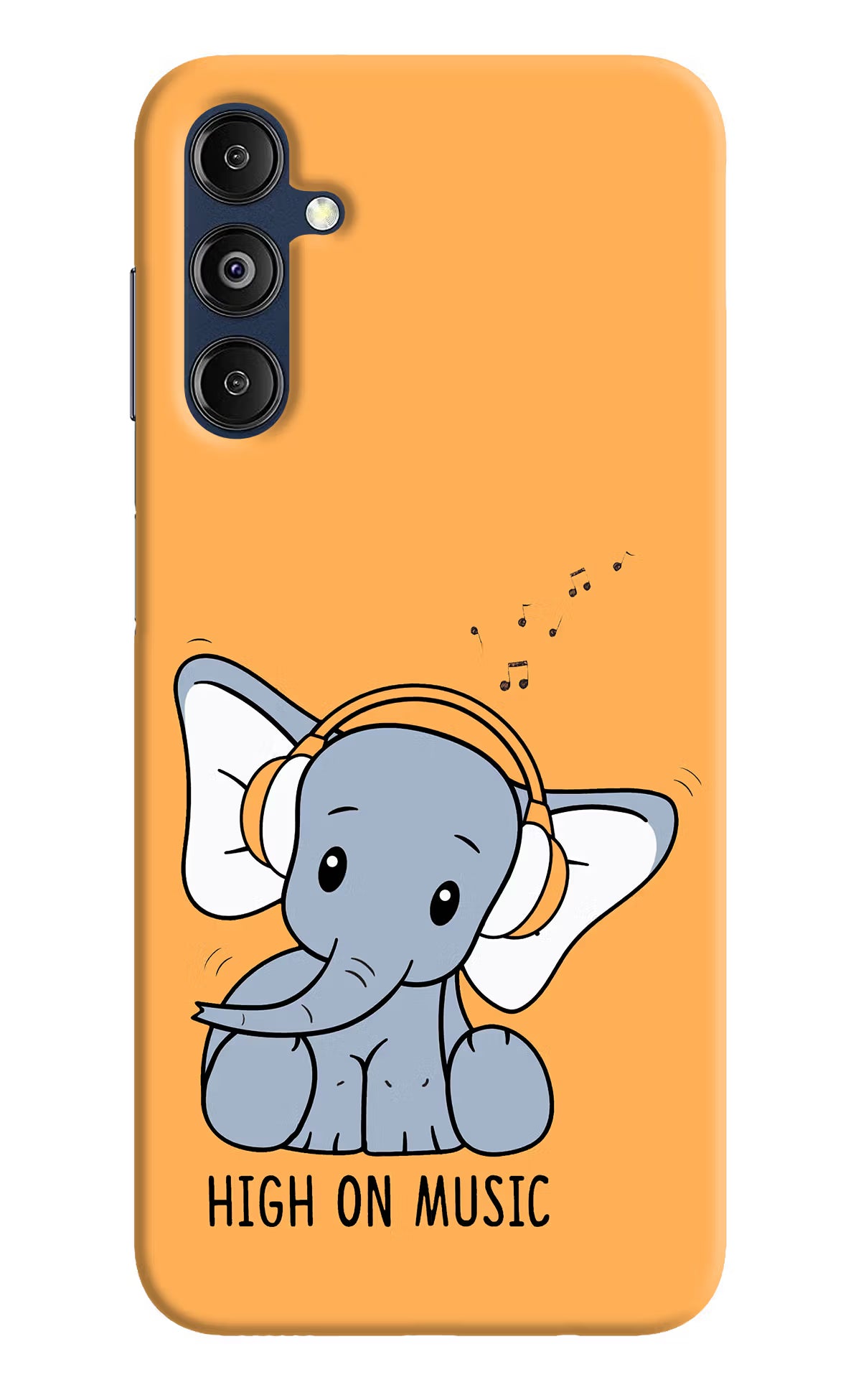 High On Music Samsung M14 5G Hard Case Back Cover by Casekaro