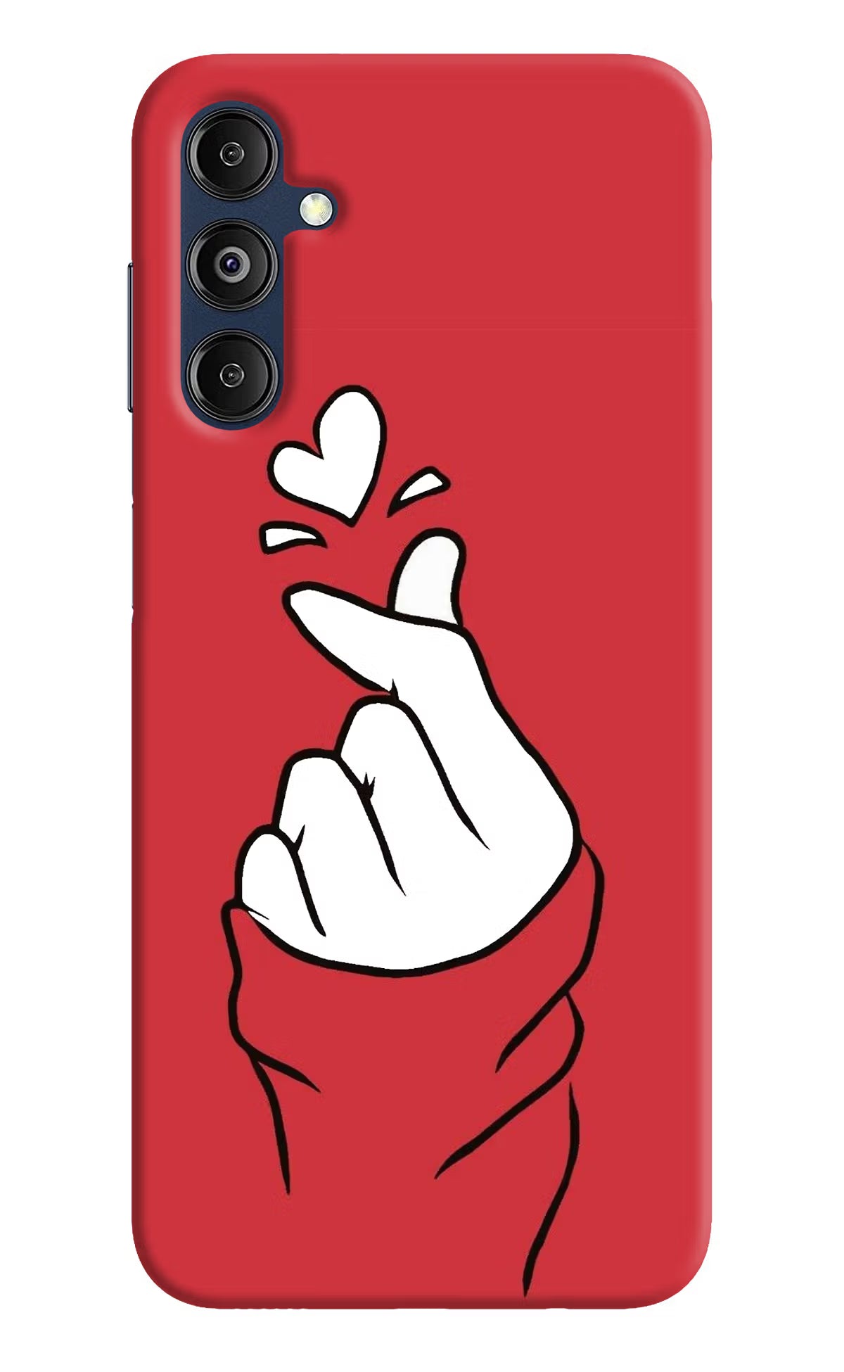 Korean Love Sign Samsung M14 5G Hard Case Back Cover by Casekaro