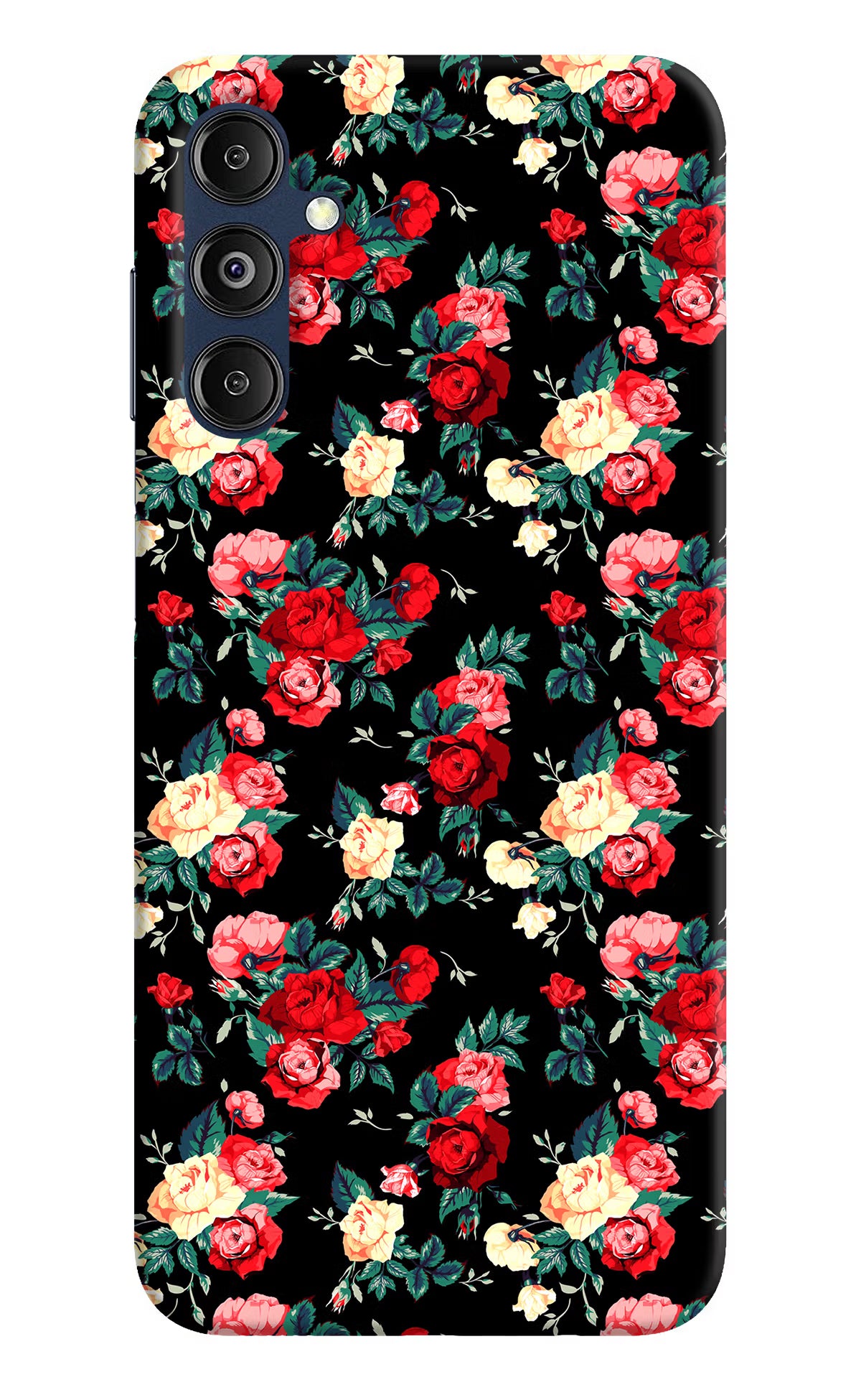 Rose Pattern Samsung M14 5G Hard Case Back Cover by Casekaro