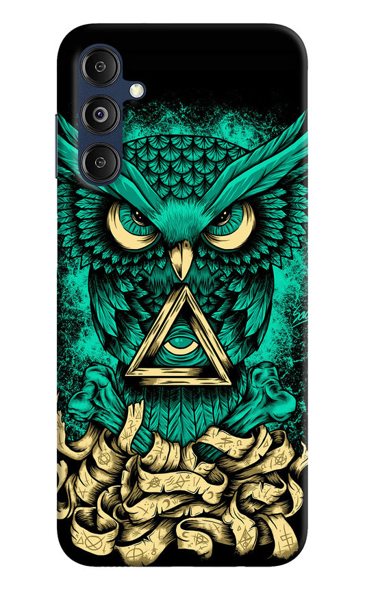 Green Owl Samsung M14 5G Hard Case Back Cover by Casekaro