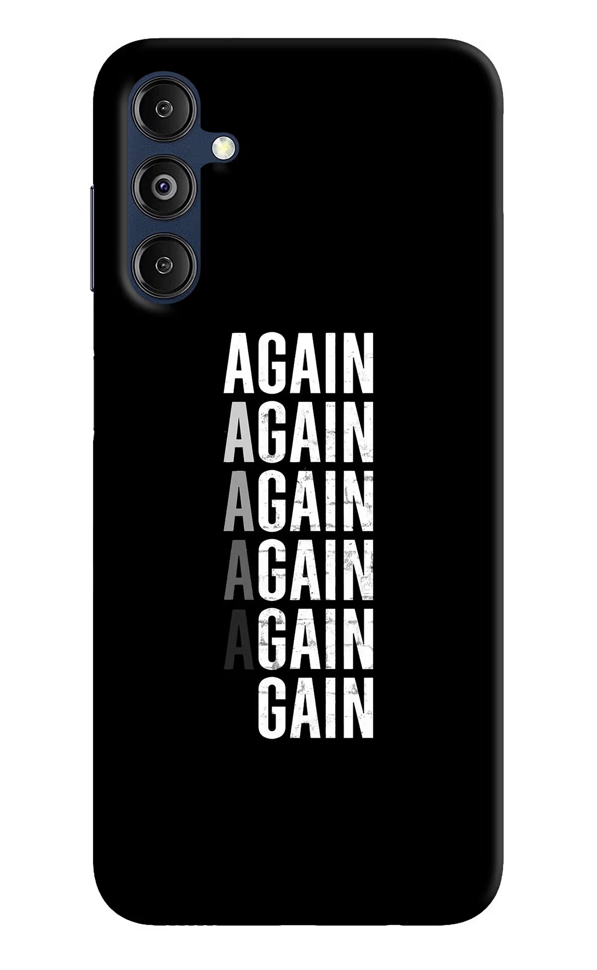 Again Again Gain Samsung M14 5G Hard Case Back Cover by Casekaro