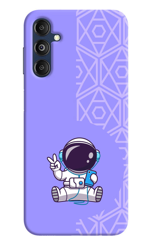 Cute Astronaut Chilling Samsung M14 5G Hard Case Back Cover by Casekaro