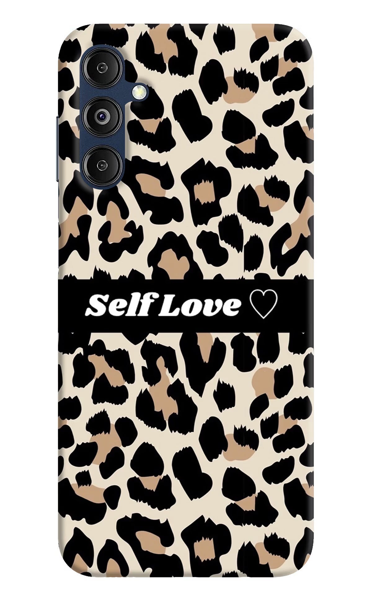 Leopard Print Self Love Samsung M14 5G Hard Case Back Cover by Casekaro