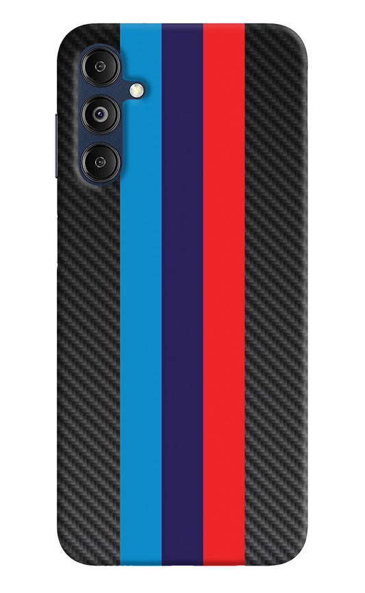 BMW Stripes Pattern Samsung M14 5G Hard Case Back Cover by Casekaro