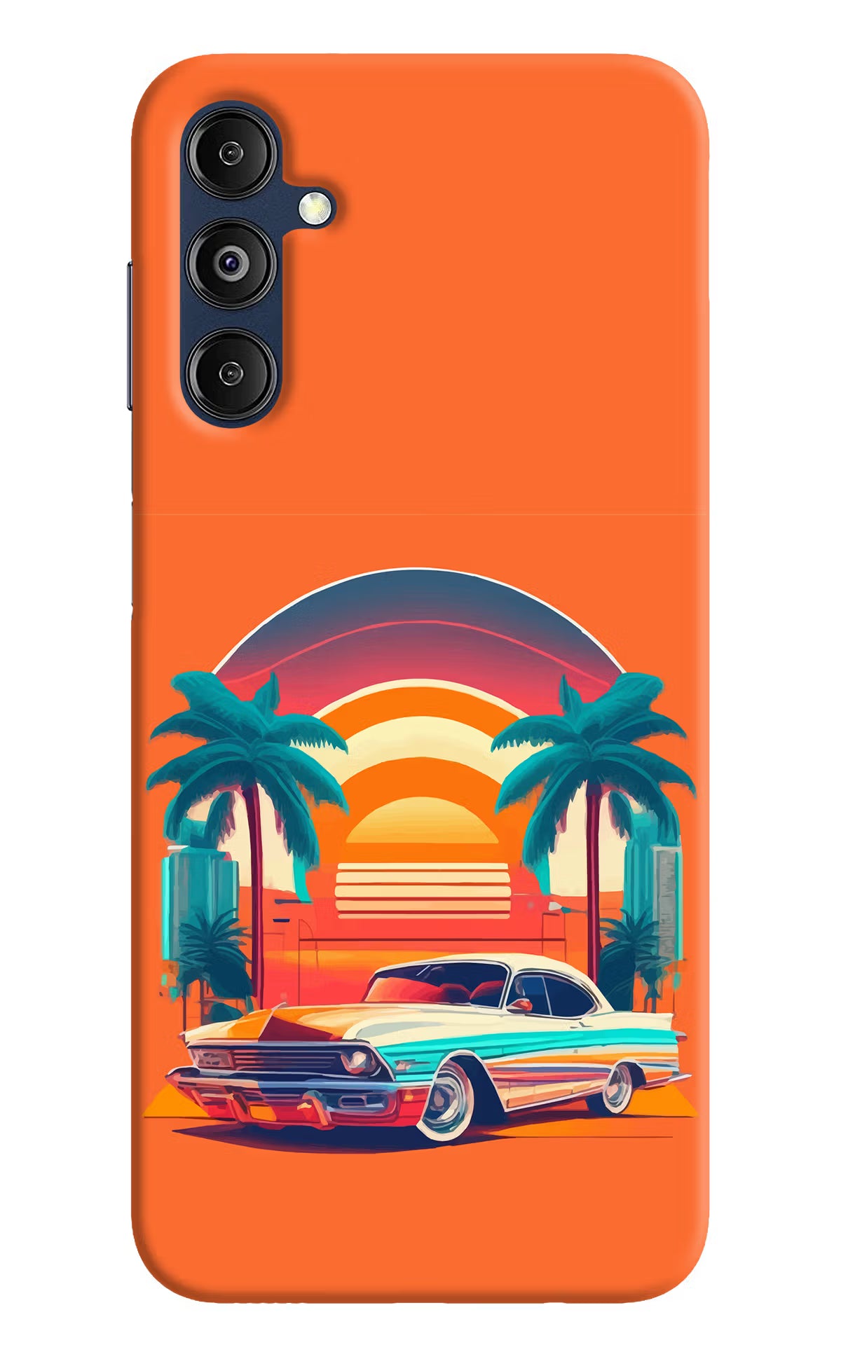 Palm Drive 80s Samsung M14 5G Hard Case Back Cover by Casekaro