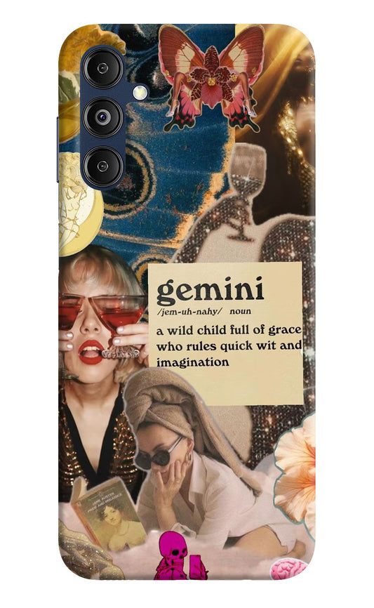 Gemini Zodiac Samsung M14 5G Hard Case Back Cover by Casekaro