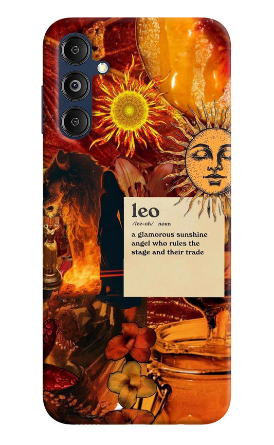 Leo Zodiac Samsung M14 5G Hard Case Back Cover by Casekaro