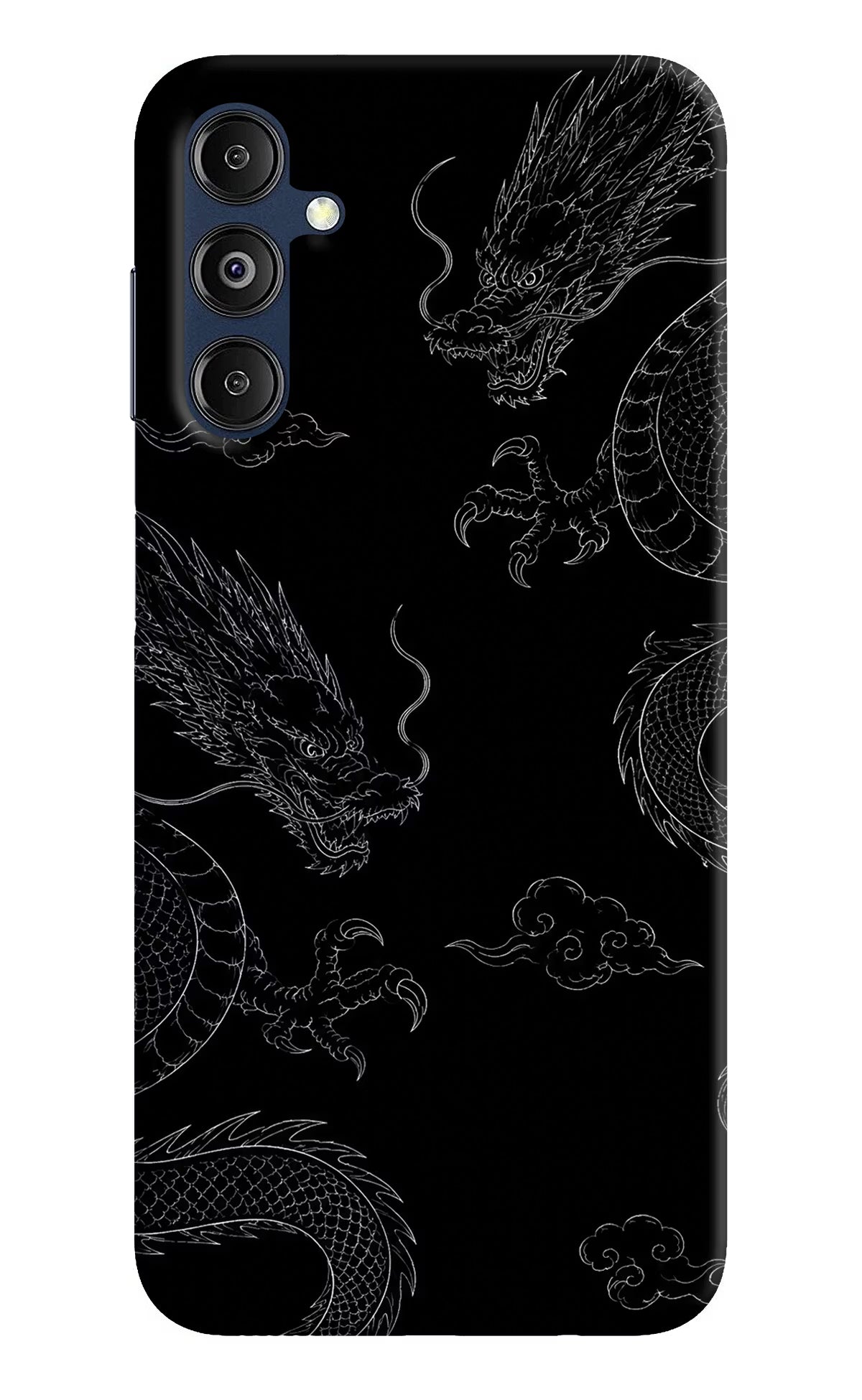 Twin Dragons Samsung M14 5G Hard Case Back Cover by Casekaro
