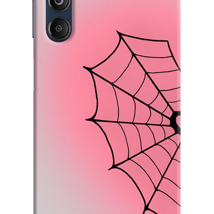 Pink Web Samsung M14 5G Hard Case Back Cover by Casekaro