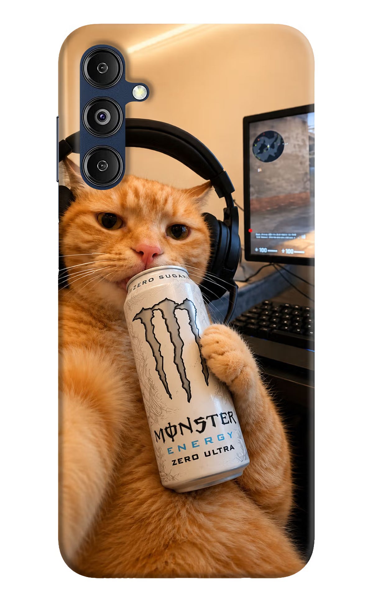 Gamer Cat Energy Samsung M14 5G Back Cover