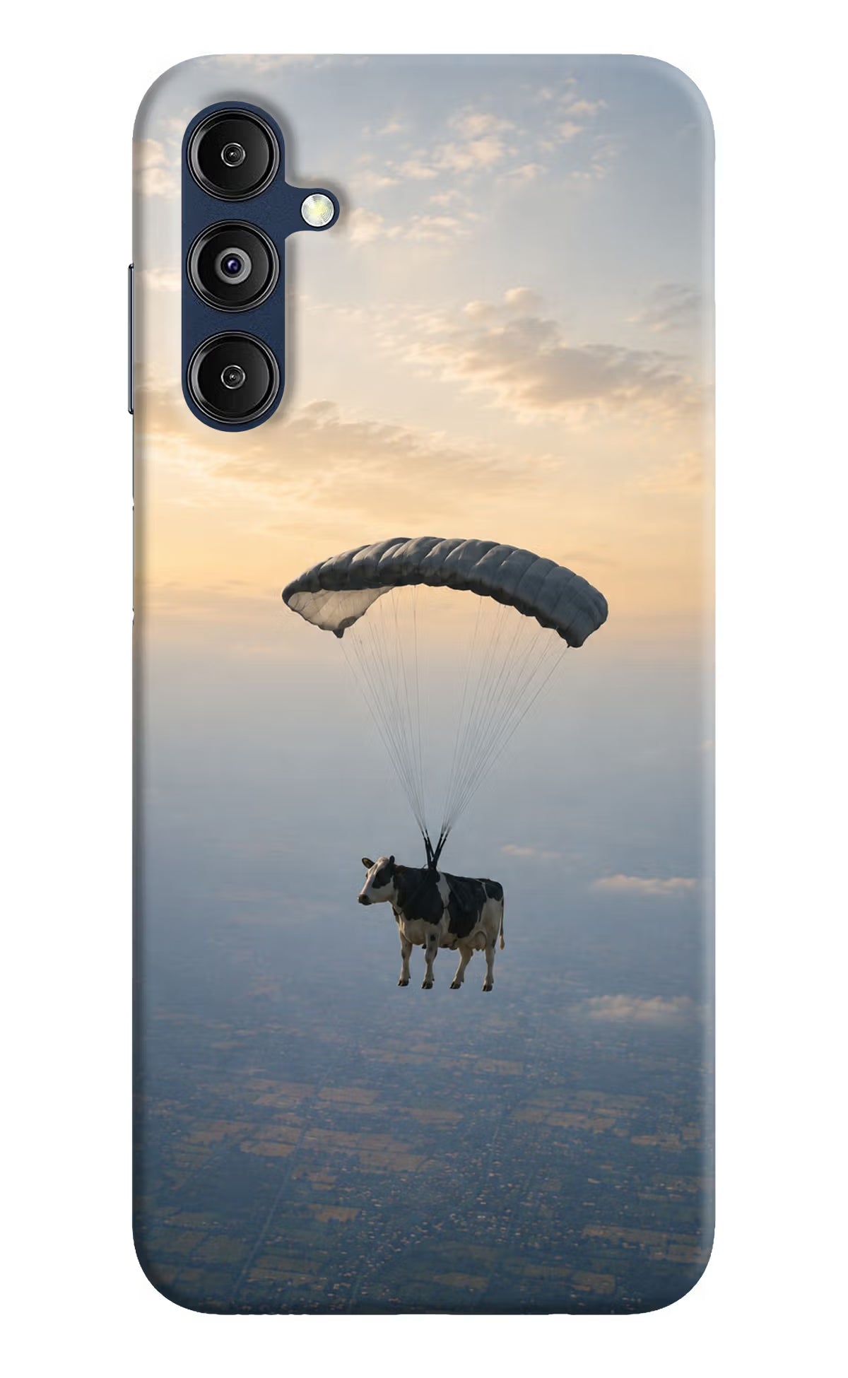 Skydiving Cow Samsung M14 5G Back Cover