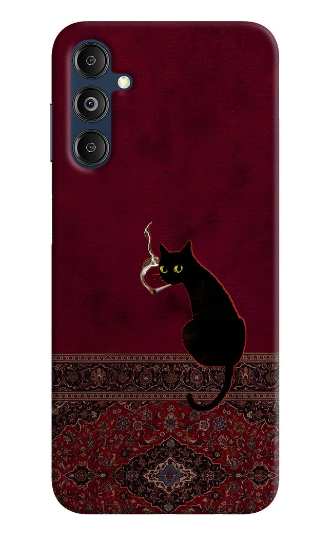 Midnight Cat Samsung M14 5G Hard Case Back Cover by Casekaro