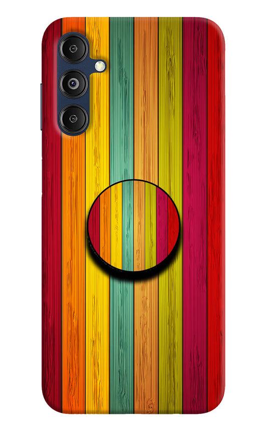 Multicolor Wooden Samsung M14 5G Pop Case by Casekaro