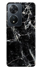 Black Marble Texture Vivo T2 5G Hard Case Back Cover by Casekaro