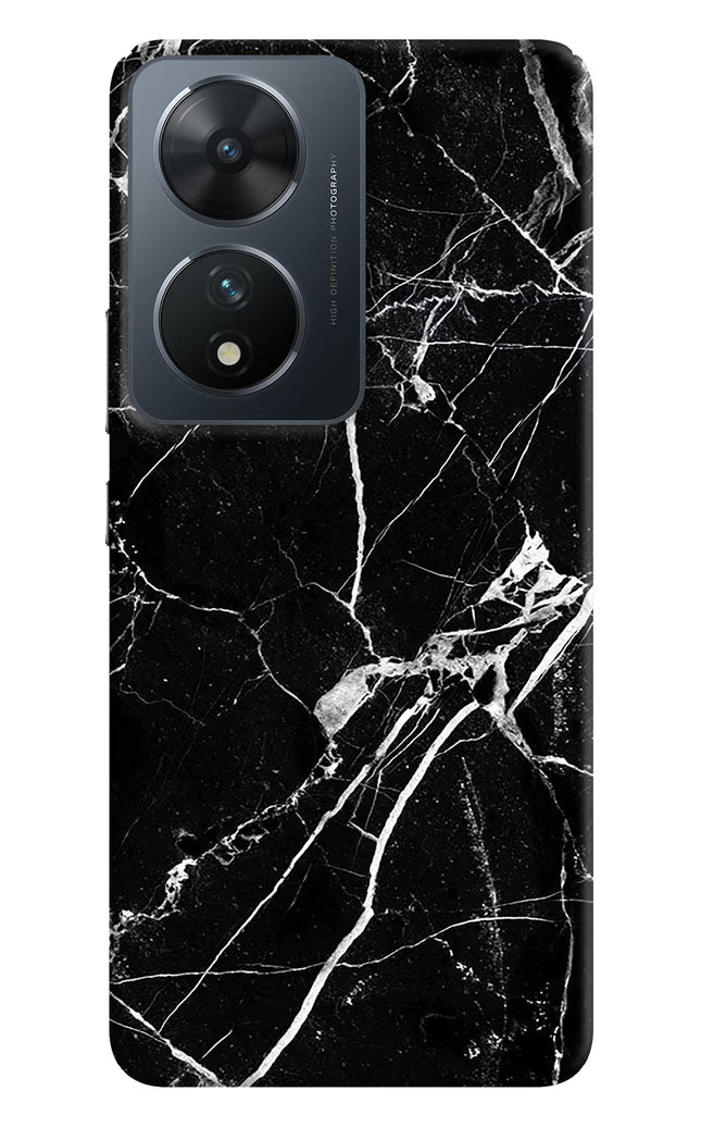 Black Marble Pattern Vivo T2 5G Hard Case Back Cover by Casekaro