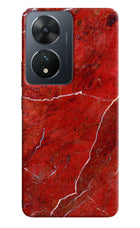 Red Marble Design Vivo T2 5G Hard Case Back Cover by Casekaro