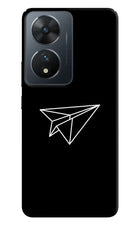 Paper Plane White Vivo T2 5G Hard Case Back Cover by Casekaro